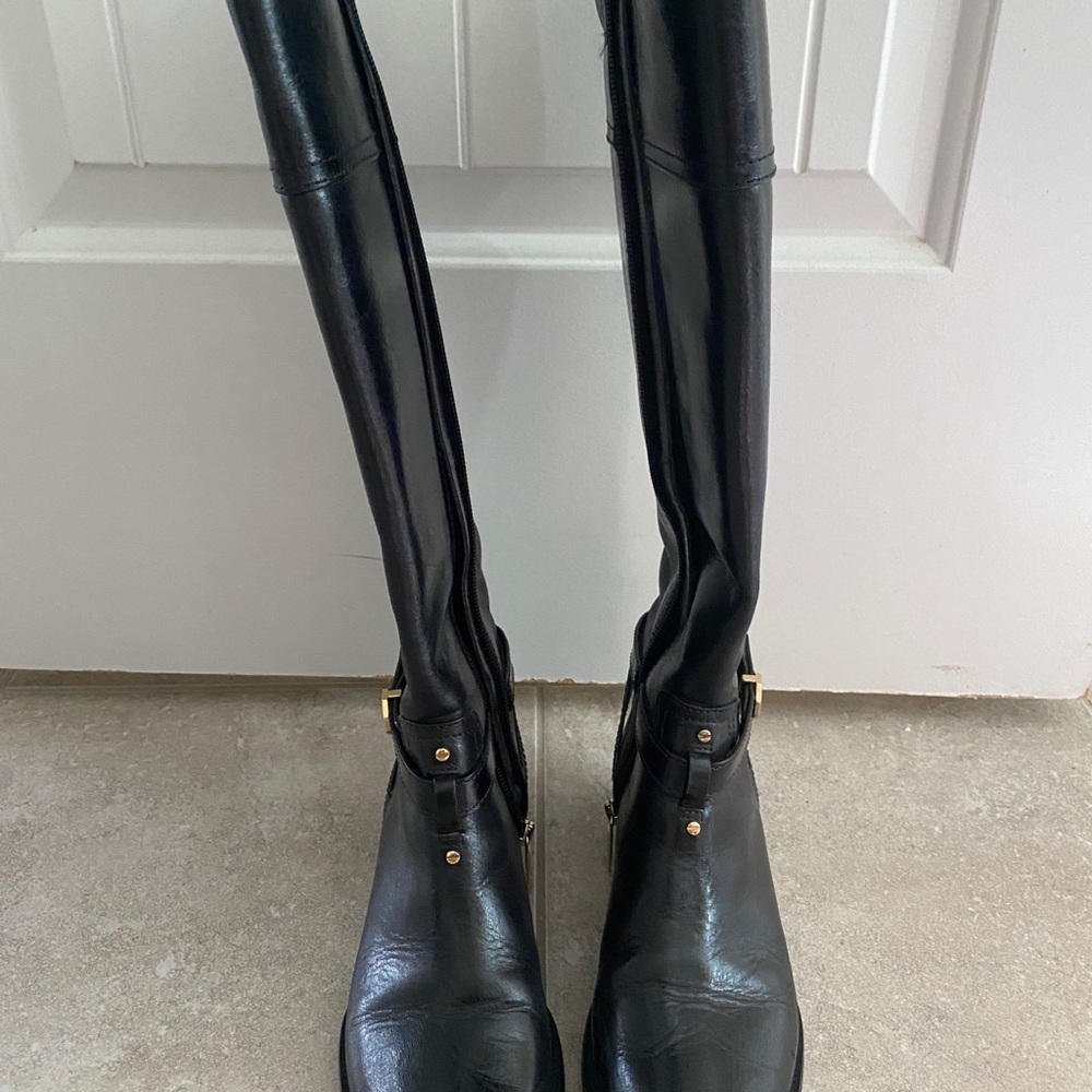 Black Tory Burch Riding Boots